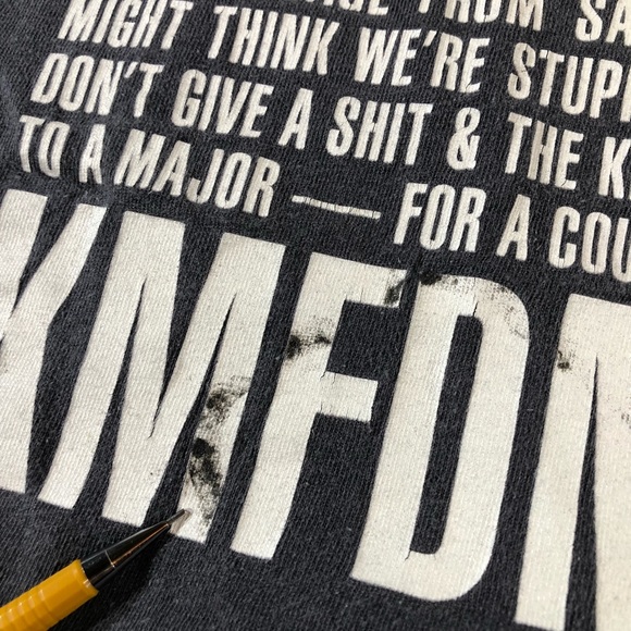 KFMDM Sucks Rock Electro Band Distressed Vintage T - Picture 10 of 16